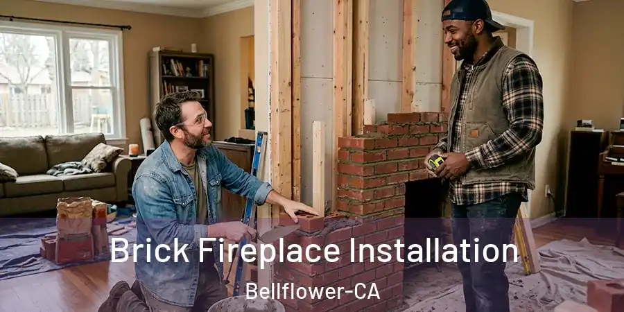  Brick Fireplace Installation Bellflower-CA