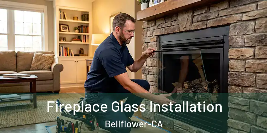  Fireplace Glass Installation Bellflower-CA
