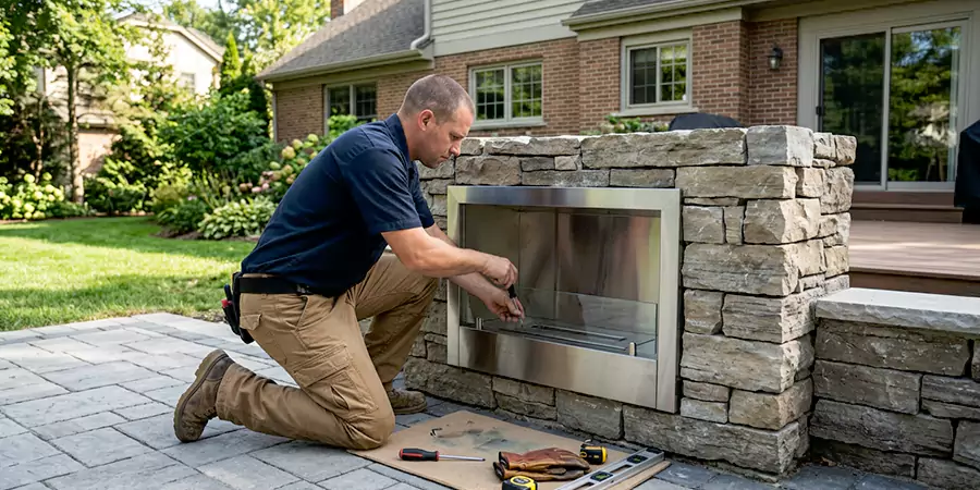 Outdoor Ethanol Fireplace Installation Bellflower