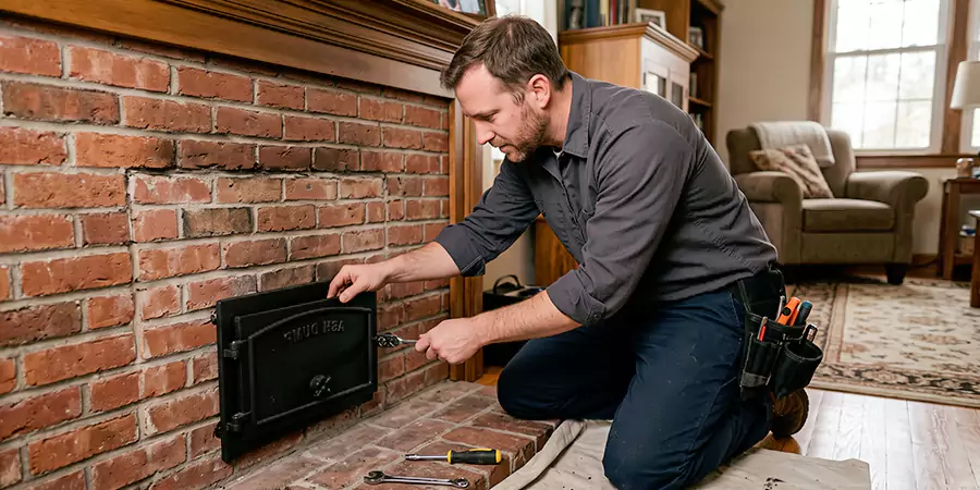 Fireplace Ash Dump Door Installation Bellflower