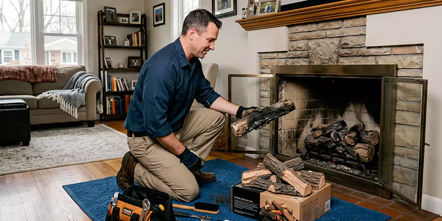 Replacing Gas Fireplace Logs Bellflower