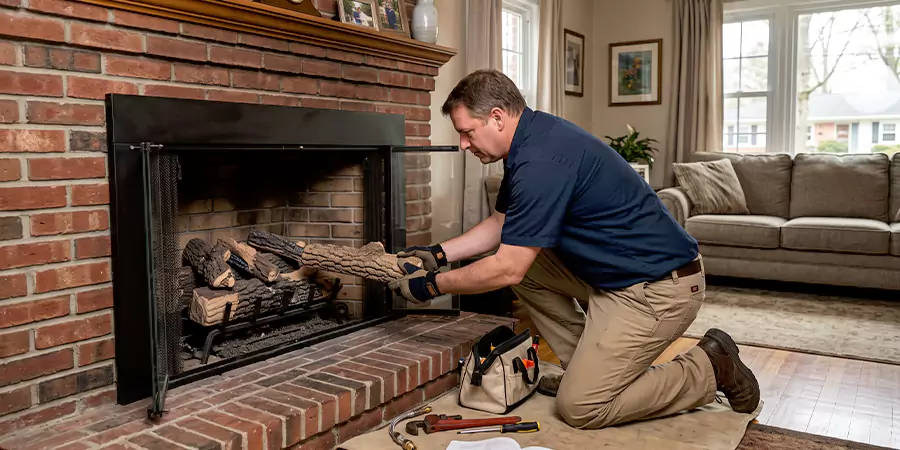 Propane Fireplace Logs Installation Bellflower