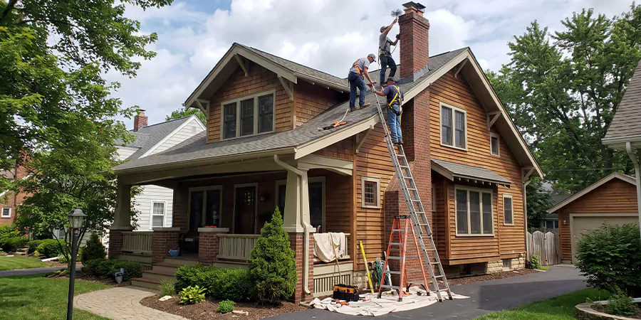 Residential Chimney Masonry Repair and Tuckpointing Bellflower