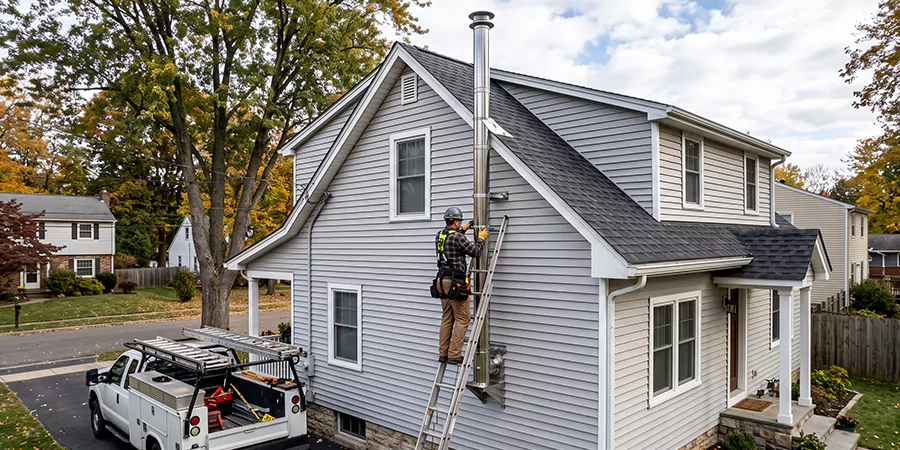 Wood Fireplace Chimney Liner Installation Bellflower